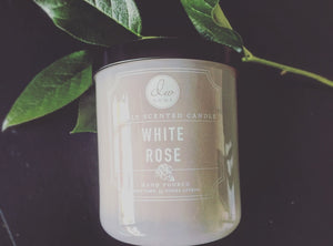 White Rose Candle